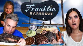 Franklin BBQ is “OUT OF THIS WORLD”  Brits Try BBQ In Austin Texas  🤯 🤯 🤯 [upl. by Armanda]