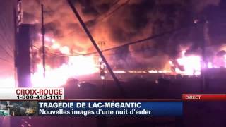 Le feu de LacMégantic visible de lespace [upl. by Nylirad]