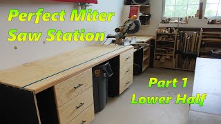 Easy Miter Saw Station  Part 1  VERY DOABLE All the features you need in your chop saw stand [upl. by Tamberg]