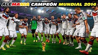 ALEMANIA 🇩🇪 CAMPEÓN 🏆 MUNDIAL 🌟 2⃣0⃣1⃣4⃣ [upl. by Stanway]