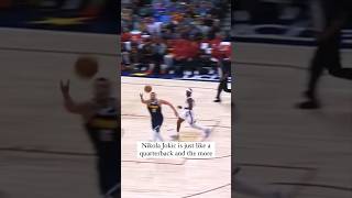 Nikola Jokic is just like a quarterback shorts nba nikolajokic [upl. by Centeno]