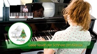 Klavier lernen  leise rieselt der Schnee am Klavier lernen  Klavier lernen für Anfänger [upl. by Genvieve]