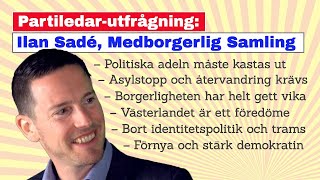 Partiledarutfrågning Ilan Sadé Medborgerlig samling [upl. by Coral780]