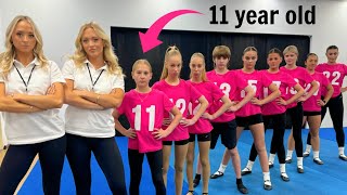 Ages 11 to 22 compete in GYMNASTICS Tournament What age is the best gymnast [upl. by Nariko]