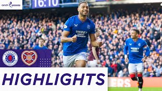 Rangers 50 Heart of Midlothian  Gers Stun Hearts With Five  cinch Premiership [upl. by Morie745]