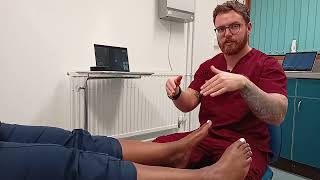 Tibialis posterior assessment Podiatry OSCE [upl. by Haney944]