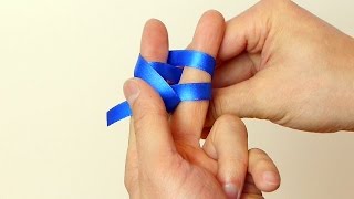 Use Your Fingers or a Fork  How to Make a Mini Bow [upl. by Marden917]