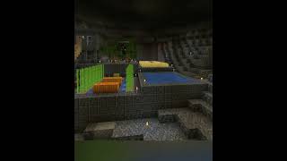 Epic Minecraft Cave Base Build Idea shorts [upl. by Sirahs]