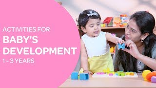 1 to 3 Years Old Baby Development Activities  Fun and Creative Activities for 13 Year Old Baby [upl. by Nason191]