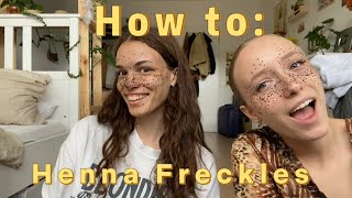 We tried Henna freckles… [upl. by Nyvlem]