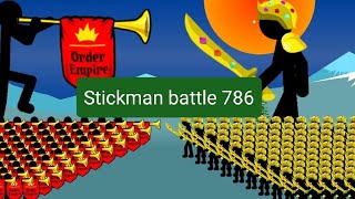 x9999 STICK FIGURE TRUMPET MAN VS SWORDWRATH GOLDEN CLASSIC  Stick War Legacy STICK MAN BATTLE 786 [upl. by Langley]