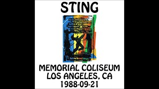 Sting  19880921  Los Angeles CA  Memorial Coliseum Audio [upl. by Aiveneg]