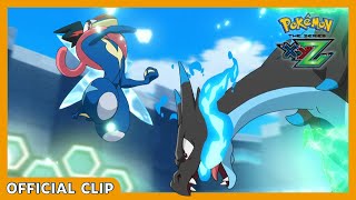 Greninja Battles Charizard  Pokémon the Series XYZ  Official Clip [upl. by Iow]