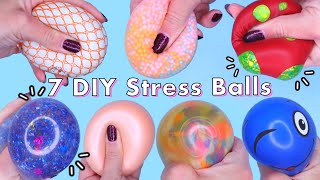 7 DIY STRESS BALLS DIY Fidget toy ideas Viral TikTok fidget toys [upl. by Artus]