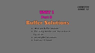 Buffer Solutions  Master the pH amp Solve Exercise 110  buffersolutions  hendersonhasselbalch [upl. by Tibbetts271]