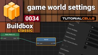 0034 game world settings in buildbox 2 [upl. by Nide]