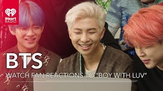 BTS React To Fans Watching quotBoy With Luvquot Music Video For The First Time [upl. by Eciruam]