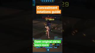 Concealment Operative Rotations Guide swtor shorts [upl. by Binni298]