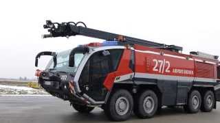 FLF Panther Rosenbauer Airport Bremen Fire Brigade Truck [upl. by Imot]