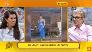 Follow us  Anca Dinicu imagini cu burtica de gravida [upl. by Camroc]