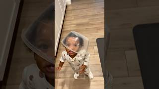 Astronaut vibes 👩🏽‍🚀 mornings  sillybaby funnymoments morningfun 3under3 toddlermom twins [upl. by Ssidnak]