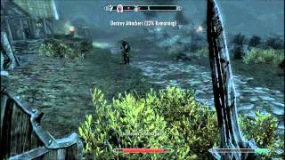 Skyrim Imperial Gameplay 4 Battle for Whiterun HD [upl. by Kuth]