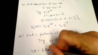 Secondorder linear inhomogeneous ode exp [upl. by Wasson]