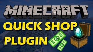 How to Buy and Sell Items in Minecraft with Quick Shop Plugin [upl. by Gilberto487]