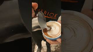 Lets make mocha latte coffee coffeeart fypシ゚viral coffeelatte espresso cafe latteart fyp [upl. by Yzzik319]