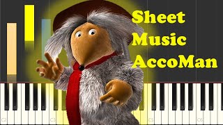 Wombles Theme Song Piano Sheet Music [upl. by Noiram]