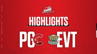 Prince George Cougars at Everett Silvertips 17  WHL Highlights 202324 [upl. by Gaulin]