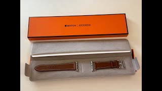 Apple Watch Hermès  Attelage Single Tour Unboxing [upl. by Kirstin]