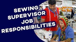 Sewing supervisor job responsibilities  Role of Production Supervisor in Garment Industry [upl. by Neyuh755]