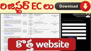 IGRS  EC download New Process  Register dept Encumbrance Certificate [upl. by Hgeilyak]