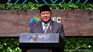 Keynote Speech Presiden Prabowo pada APEC CEO Summit Peru 2024 Lima 14 November 2024 [upl. by Nadean736]