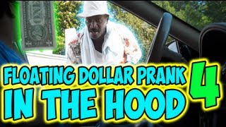 Floating Dollar Prank In The Hood 4 [upl. by Enninaej799]