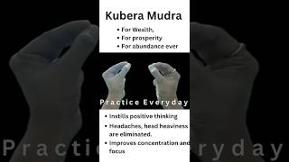 Kubera Mudra  powerful mudra stressrelief stress mudra kubera wealth health [upl. by Elletnwahs452]