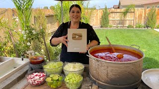 Pozole Rojo Con Carne De Puerco [upl. by Goth102]