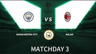 MANCHESTER CITY VS MILAN [upl. by Weinreb]