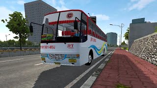 Bussid Mod JFT Liner Operated by Precious Grace Transport Exfoh Gen4 Ordinary 2D [upl. by Nim]