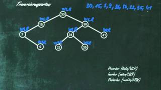 Traversierungsarten Preorder Inorder Postorder und Levelorder [upl. by Hairahcaz]