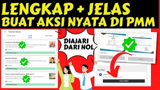 TERLENGKAP Cara Membuat Aksi nyata di PMM sampai dapat sertifikat  Topik Merdeka Belajar  Canva [upl. by Will]