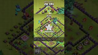 th 8 base destroy subscribe like clashofclans [upl. by Asirb]