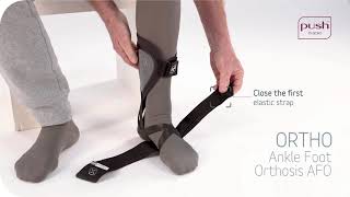 Push Braces  Push ortho Ankle Foot Orthosis AFO  Instruction video [upl. by Htiaf829]