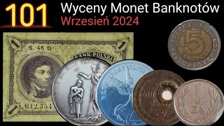 101 Wyceny Monet Banknotów Destruktów Wrzesień 2024 [upl. by Dun]