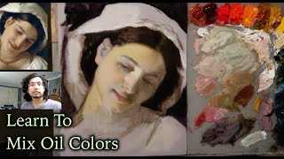 Portrait Painting Tutorial  Bouguereau Master Study  1st Color Pass [upl. by Nnylrebma]