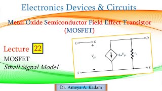 Lect 22 MOSFET Small Signal Model [upl. by Aurthur7]