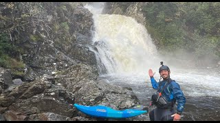 Rhaeadr Mawddach  Coed y Brenin waterfall kayaking [upl. by Russel]