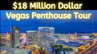 The Martin 18 Million Las Vegas Penthouse 360 Sweeping Strip Views MUST SEE  Tour With Me [upl. by O'Donnell]