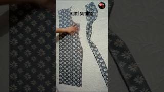 Kurti cutting kameez cutting shirt cutting  Easy Kurti cutting kurticutting shortsfeed [upl. by Sukey]